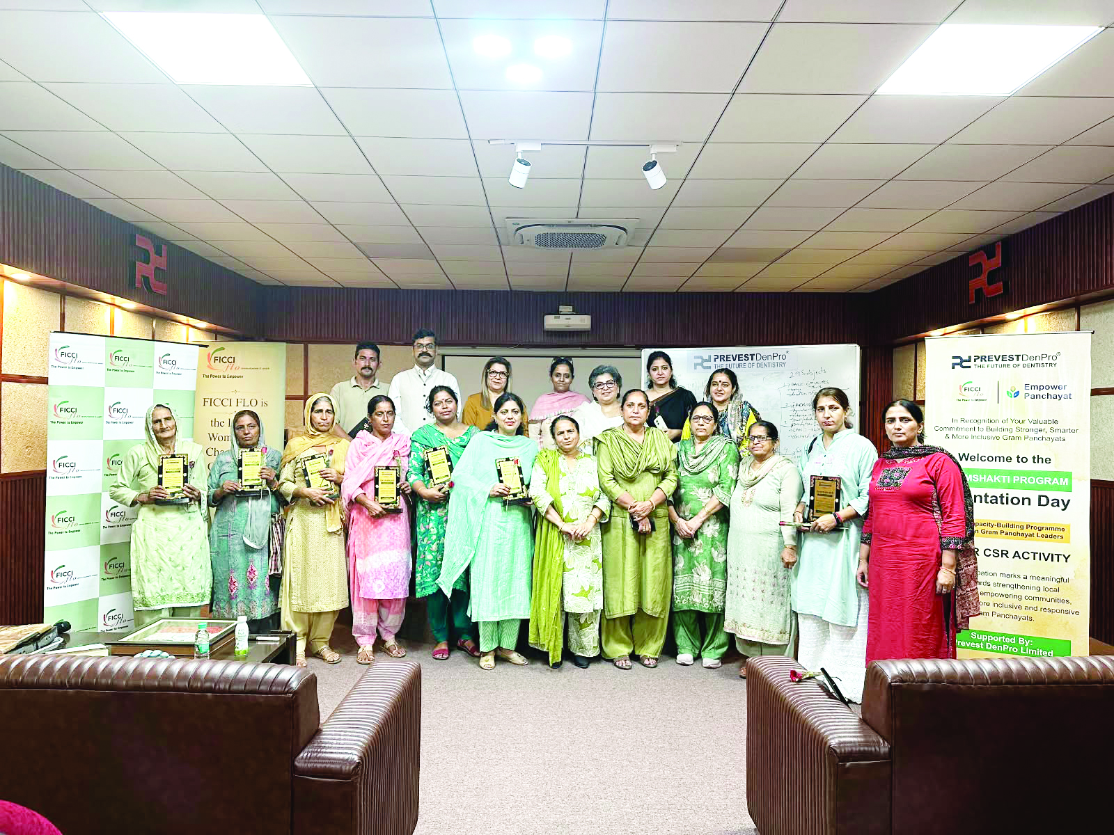 FICCI FLO JKL, Prevest DenPro train women Panchayat leaders on grassroots governance, digital tools
