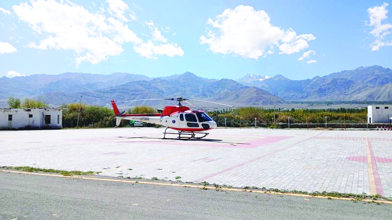 Ladakh resumes helicopter services to boost connectivity in winter months Ladakh resumes helicopter services to boost connectivity in winter months