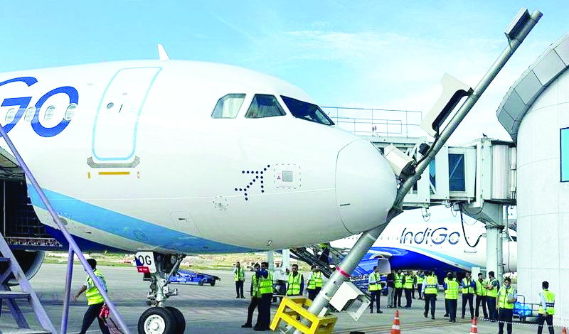 Indigo Flight hits pole while parking at Srinagar Airport, No injuries