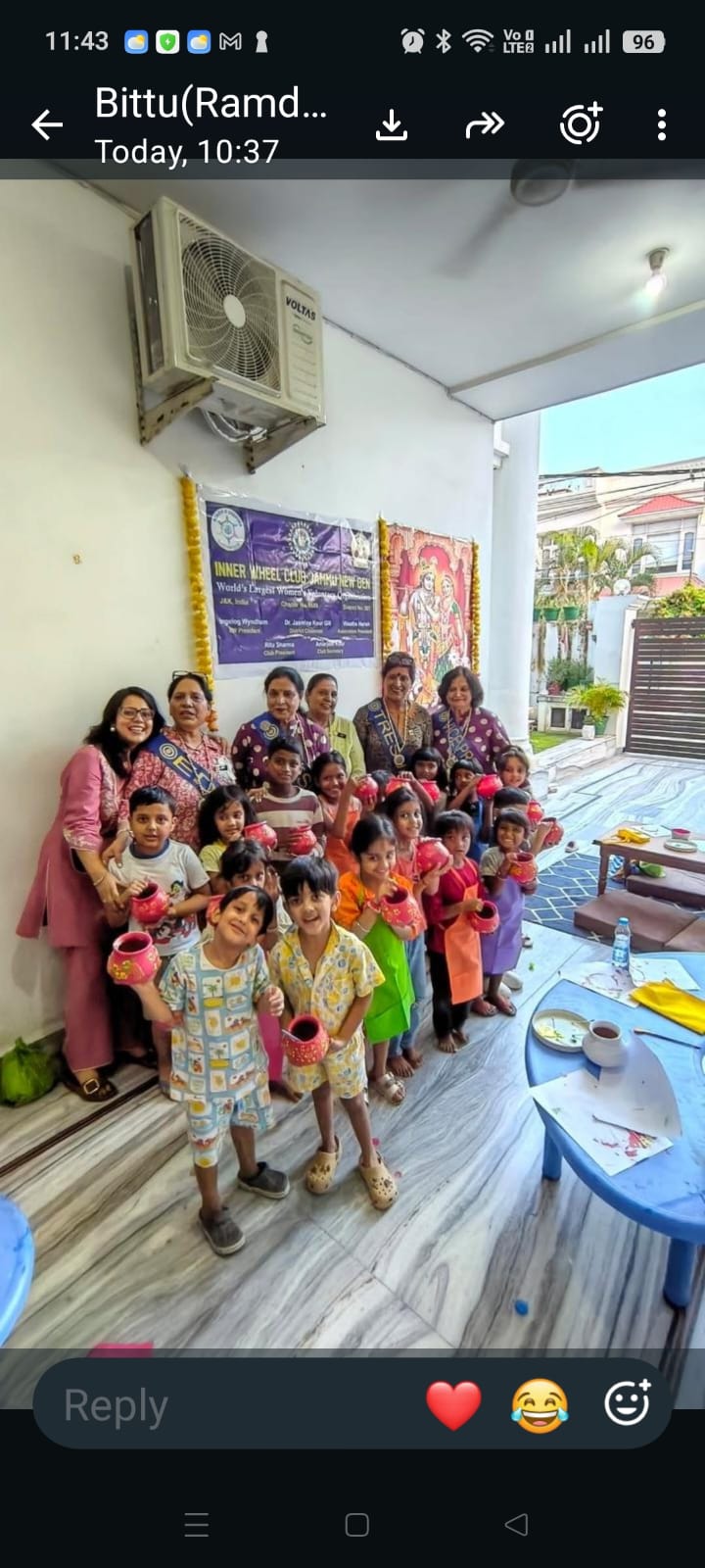 Inner Wheel Club Jammu New Gen organises Pot Painting Fest