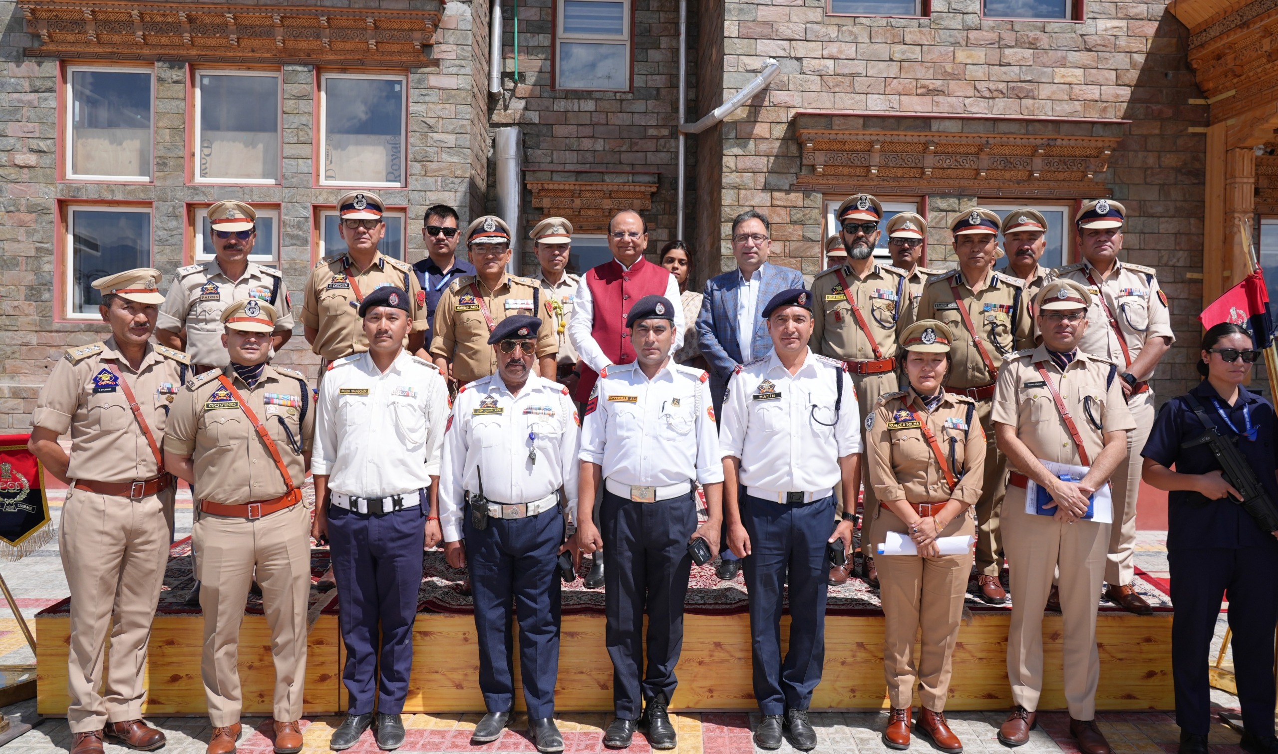 Ladakh Traffic Police adopts new white uniform
