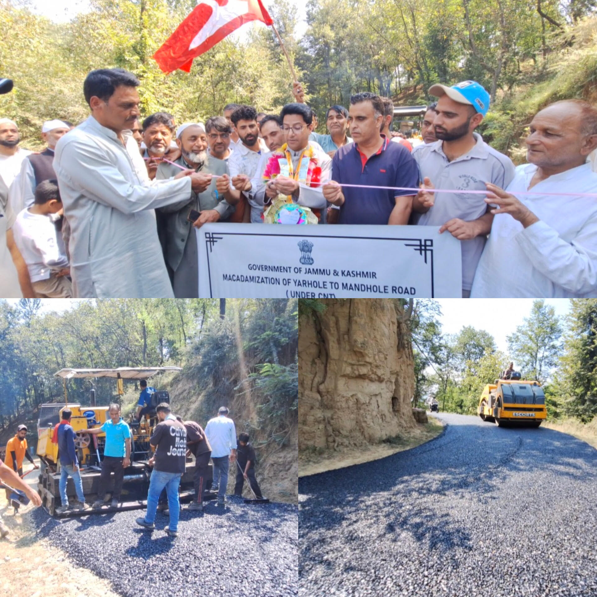 MLA Devsar inaugurates macadamisation work on Mandhole-Baihama road