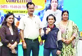 Mahika Sharma of DPS Jammu bags gold medal in weightlifting competition Mahika Sharma of DPS Jammu bags gold medal in weightlifting competition