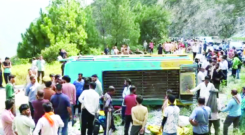 Two dead, Several injured as minibus overturns in Reasi