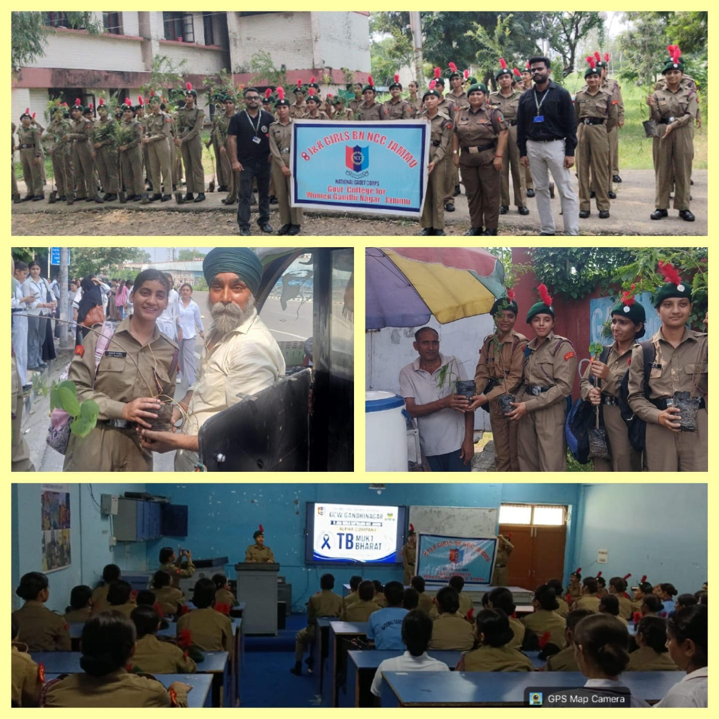 NCC Cadets of PSPS GCW Gandhi Nagar raise vibrant voice for TB-Free Bharat