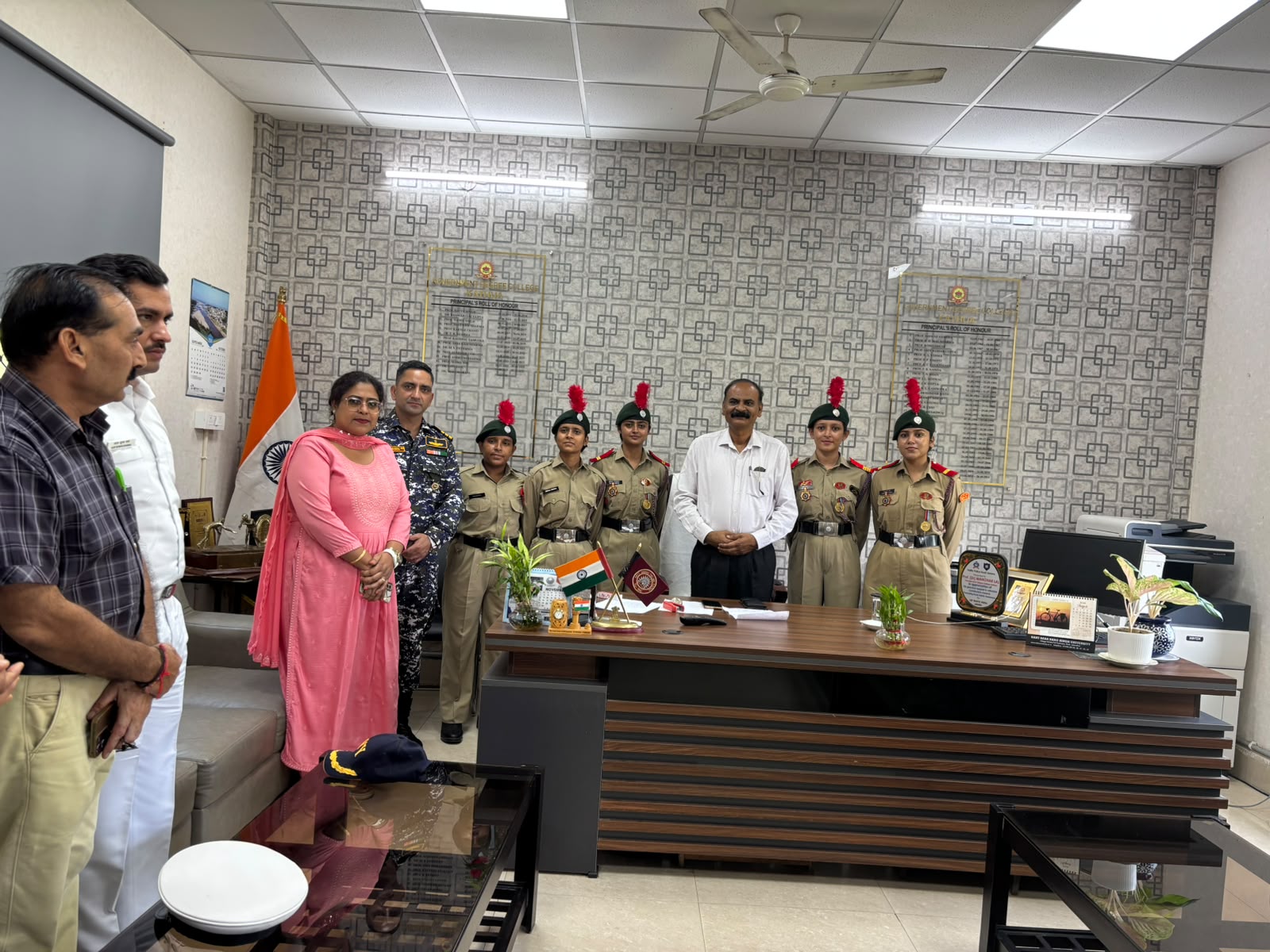 NCC Rank ceremony held at GDC Kathua NCC Rank ceremony held at GDC Kathua