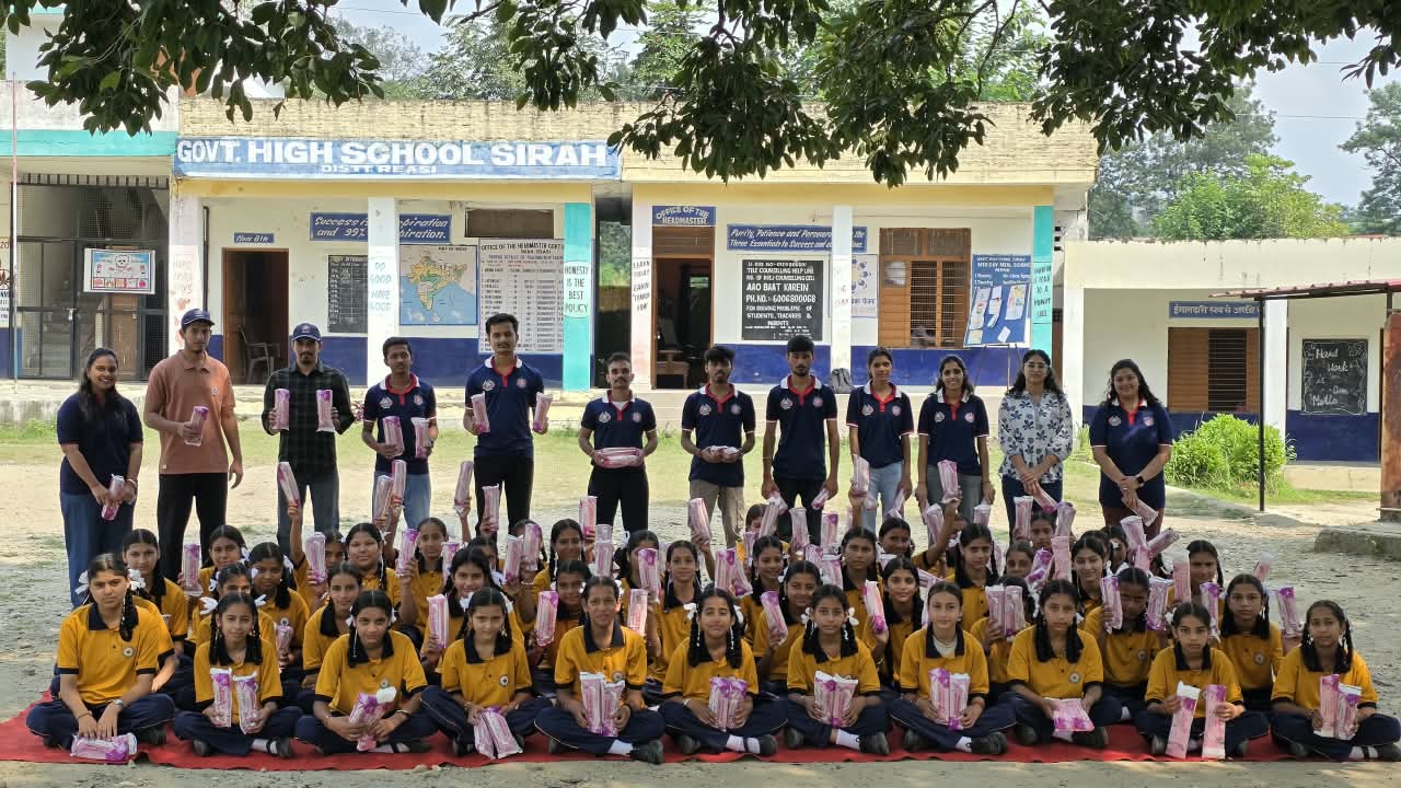 NSS SMVDU conducts Menstrual Health Awareness Session and Sanitary Napkin Distribution at GHS Sirah