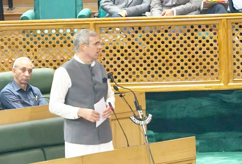 CM Omar Abdullah introduces five bills in Jammu and Kashmir Assembly CM Omar Abdullah introduces five bills in Jammu and Kashmir Assembly