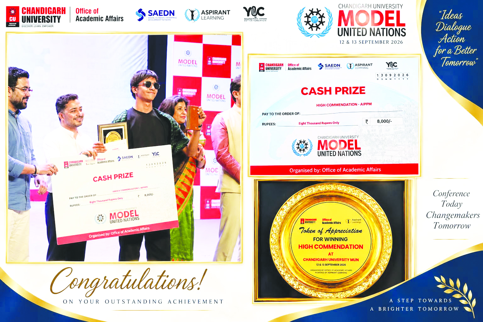 Prikshit Sharma of DPS Jammu secures high commendation at Chandigarh University MUN Prikshit Sharma of DPS Jammu secures high commendation at Chandigarh University MUN