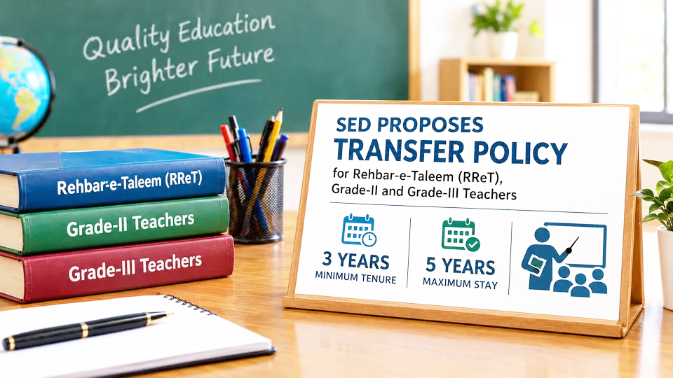 Govt notifies draft Transfer Policy for RReTs, Grade-II &III teachers