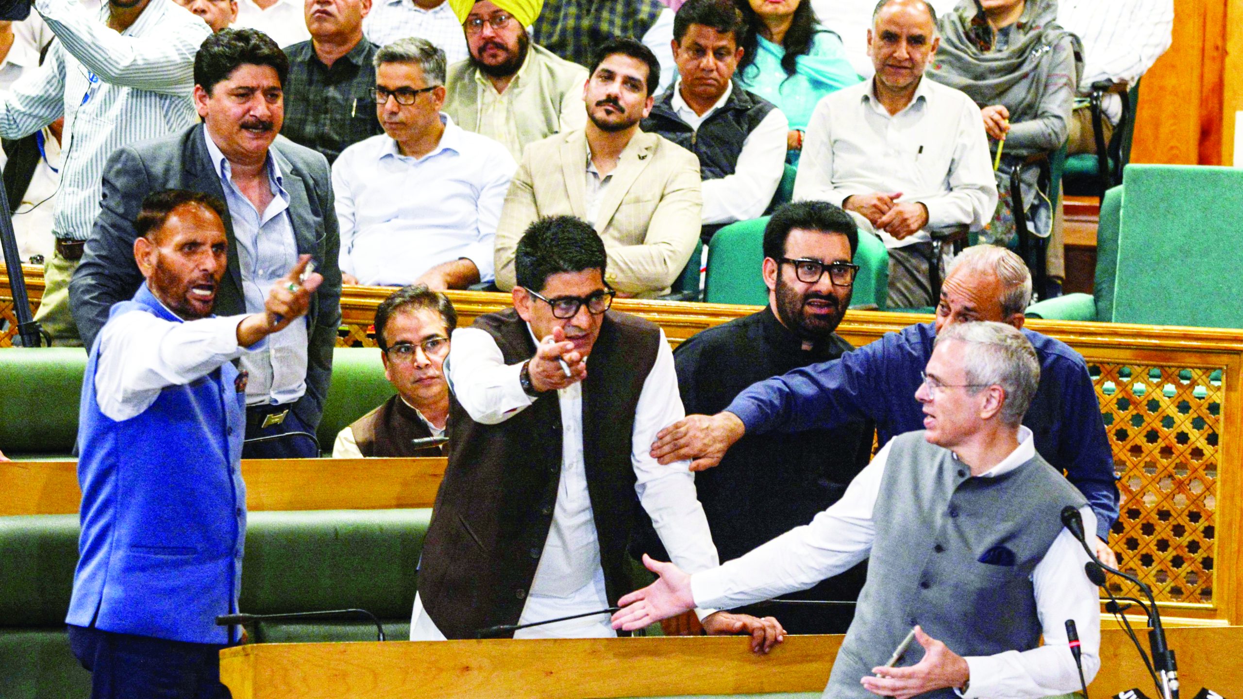 Ruckus in J&K Assembly over resolution on Full Statehood restoration Ruckus in J&K Assembly over resolution on Full Statehood restoration
