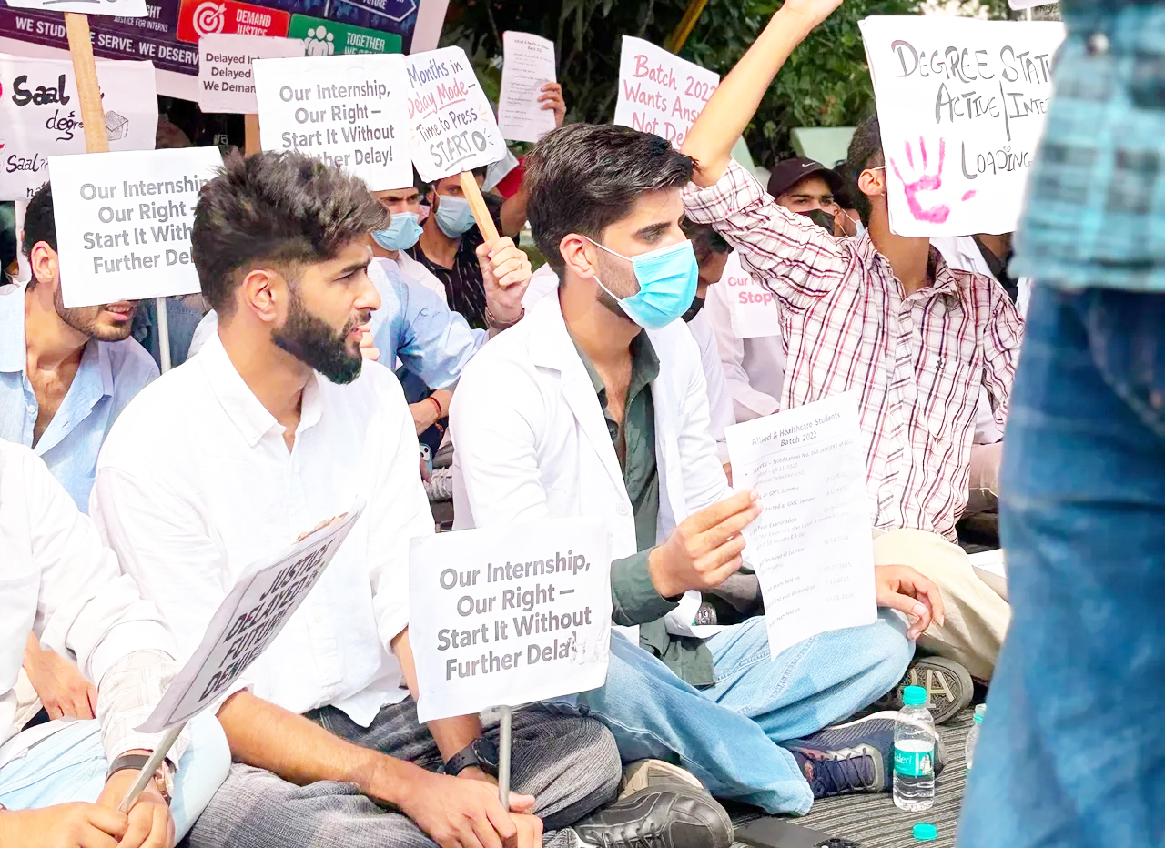 AIMSA Extends Support to Peaceful Protest by Allied Healthcare Students at GMC Jammu