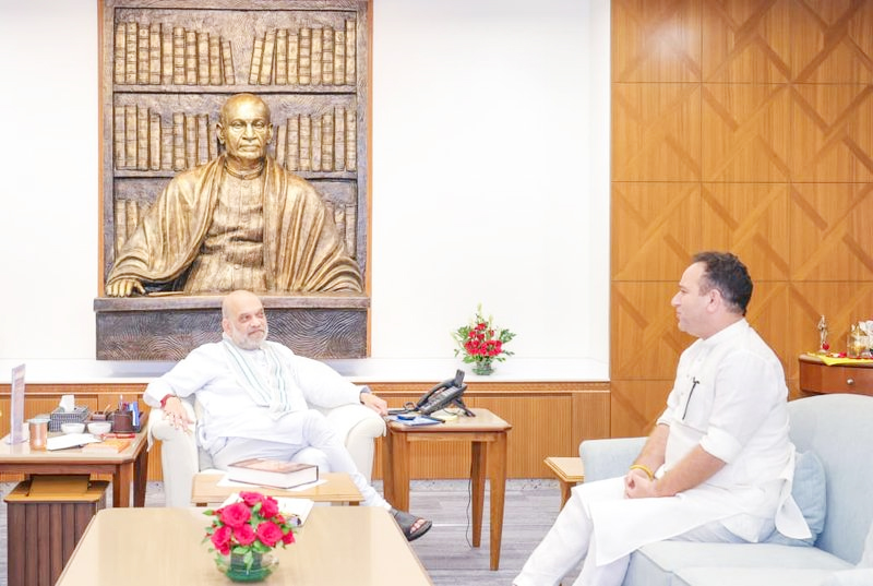 Sunil Sharma meets Union Home Minister Amit Shah, Discusses key issues of J&K