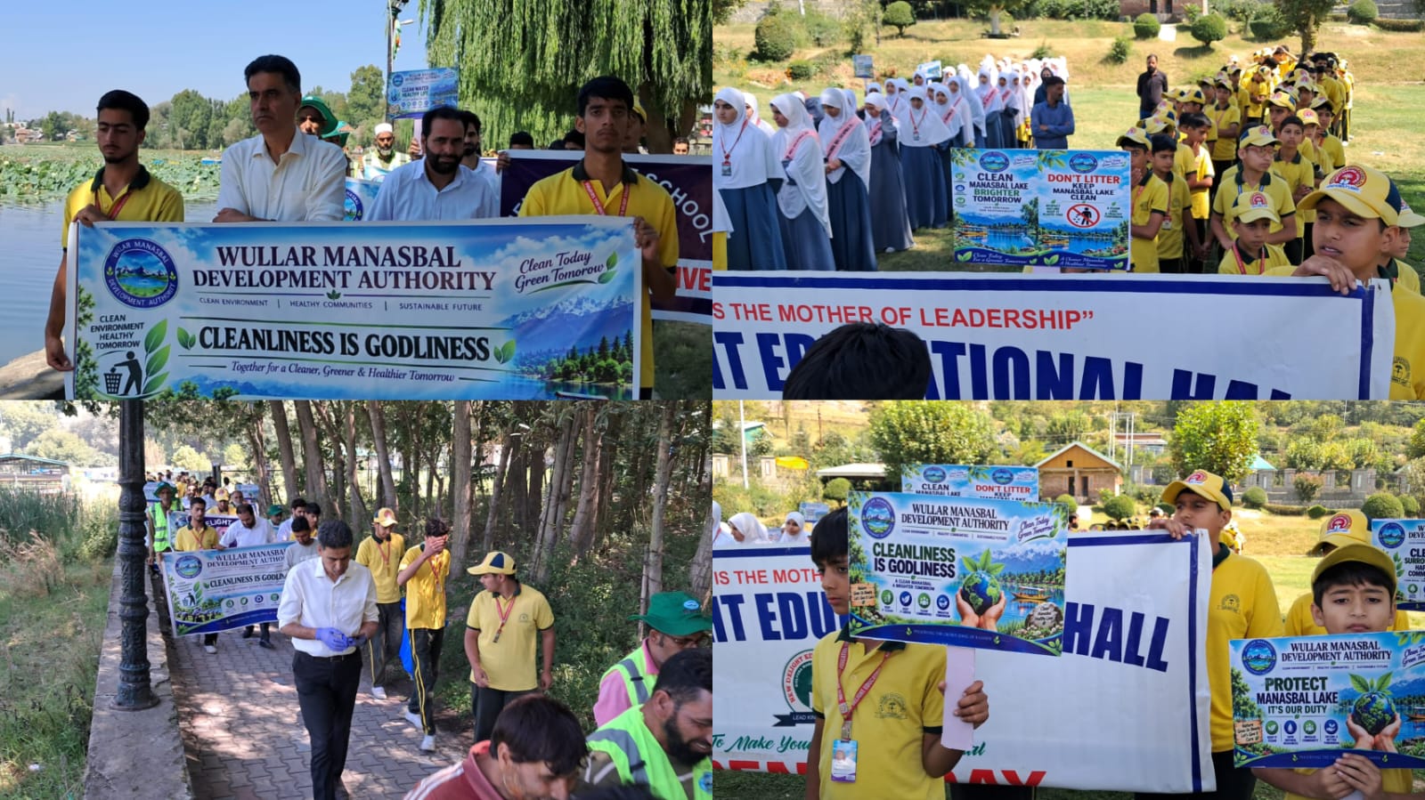 WMDA conducts sanitation drive around Manasbal Lake WMDA conducts sanitation drive around Manasbal Lake