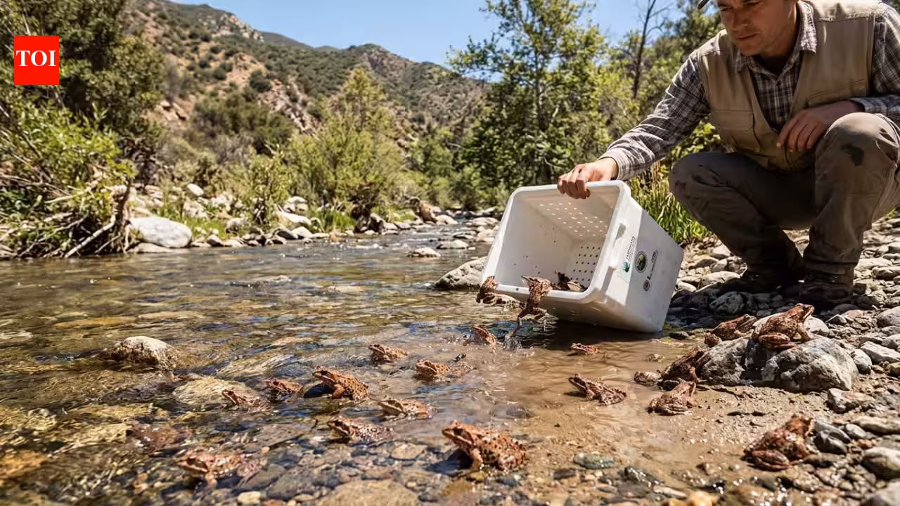 Southern California once had so many of these mountain frogs that people could barely avoid stepping on them; now about 650 were released back into the wild | World News