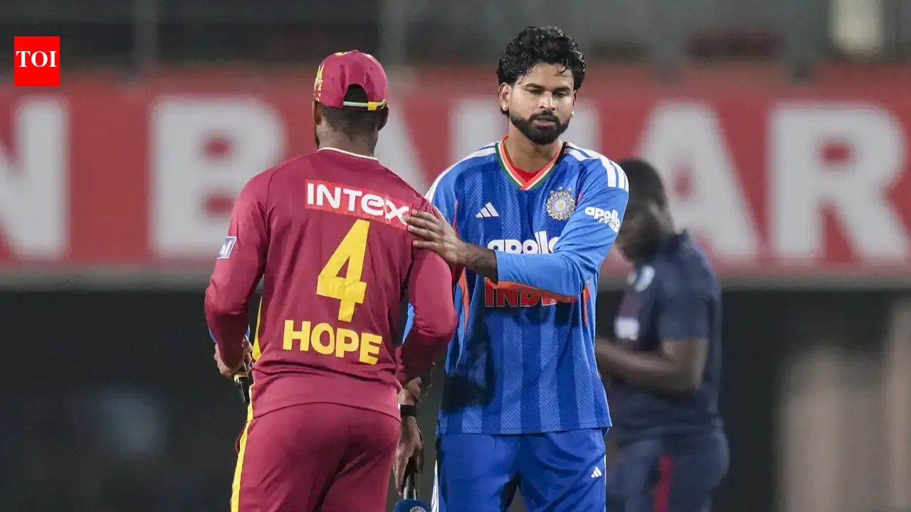 ‘You cannot put a number’: Captain Shreyas Iyer blames heavy dew after India’s defeat to West Indies | Cricket News