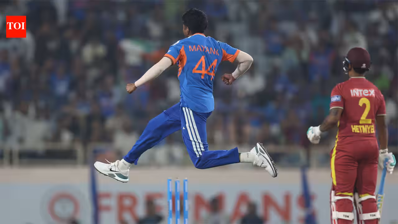 149.5kmph thunderbolt! Mayank Yadav leaves West Indies reeling after India’s record T20I total in Ranchi | Cricket News