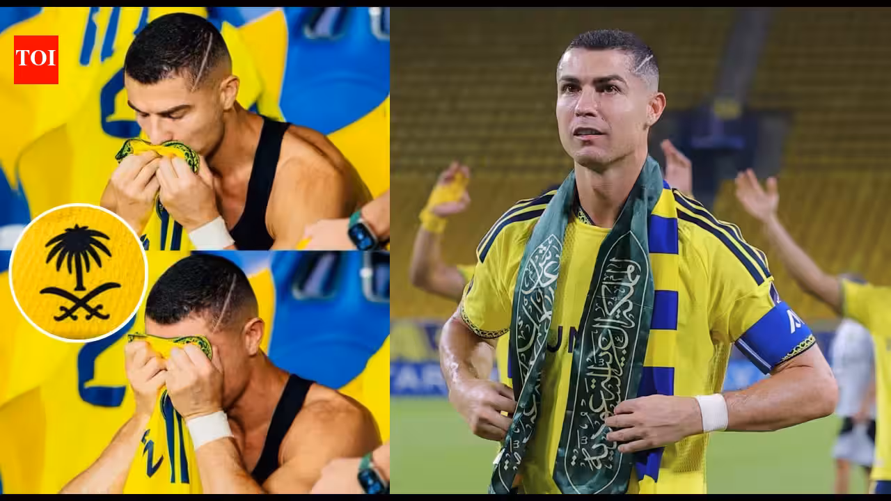 ‘I’m Portuguese, but I belong to Saudi Arabia’: Ronaldo kisses Saudi emblem, celebrates with flag after 981st goal in Al-Nassr’s emphatic 3-1 win | Football News ‘I’m Portuguese, but I belong to Saudi Arabia’: Ronaldo kisses Saudi emblem, celebrates with flag after 981st goal in Al-Nassr’s emphatic 3-1 win | Football News