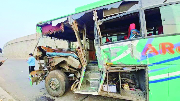 Seven injured in Samba as bus rams into Truck
