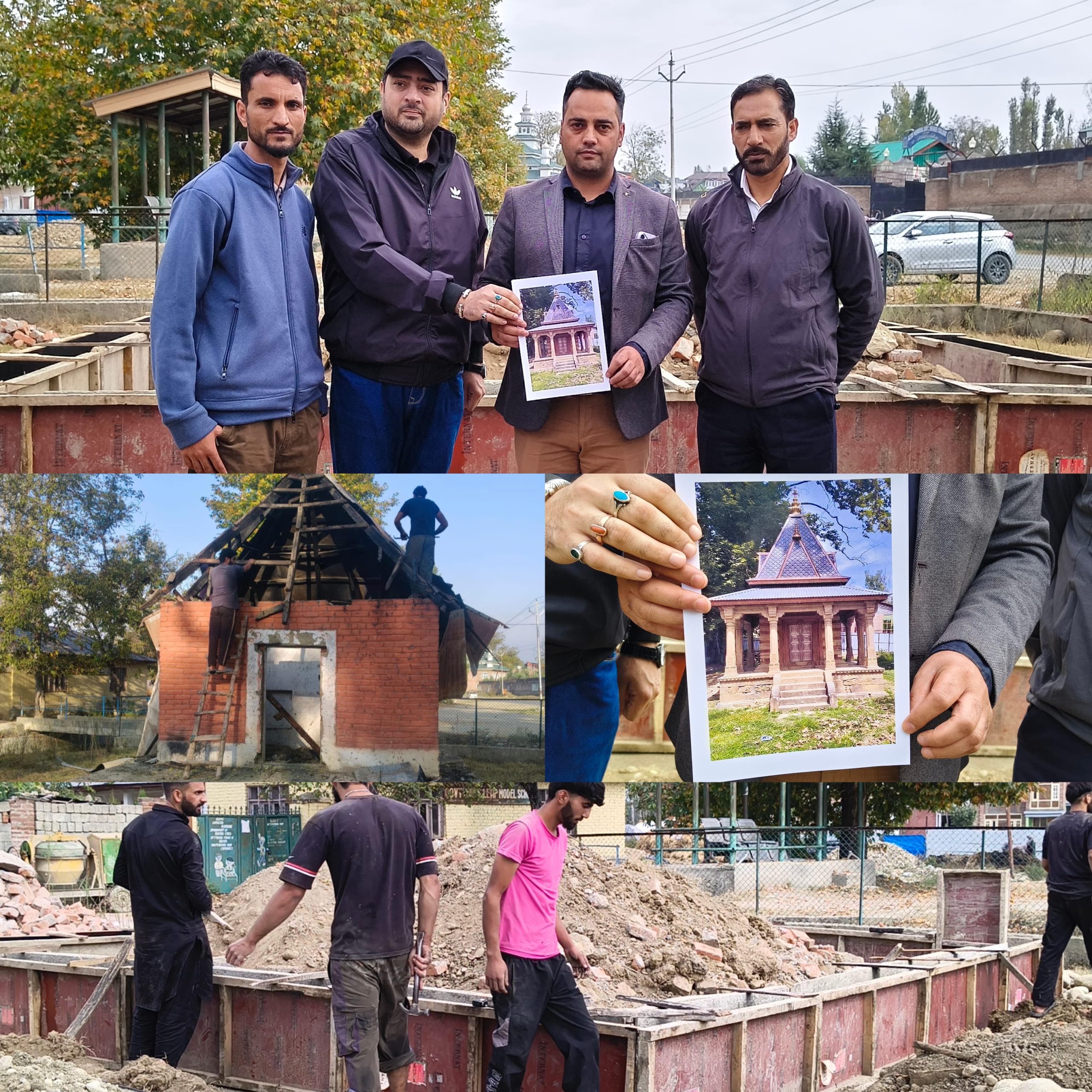 After four decades, dilapidated temple in Kulgam’s Kilam undergoes reconstruction with support from local Muslims