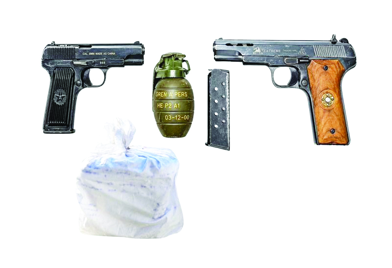 7 held with hand grenade, Pistols and over 3 Kg heroin in Punjab