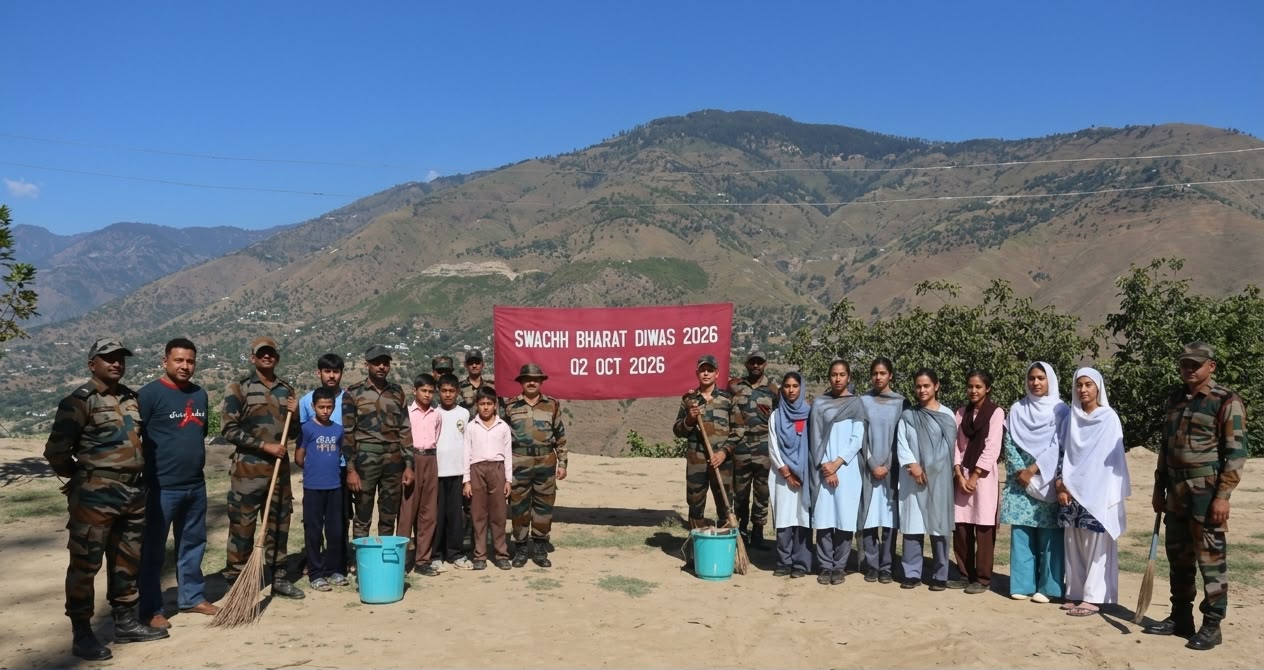 Army celebrates Swachh Bharat Diwas at Thalela