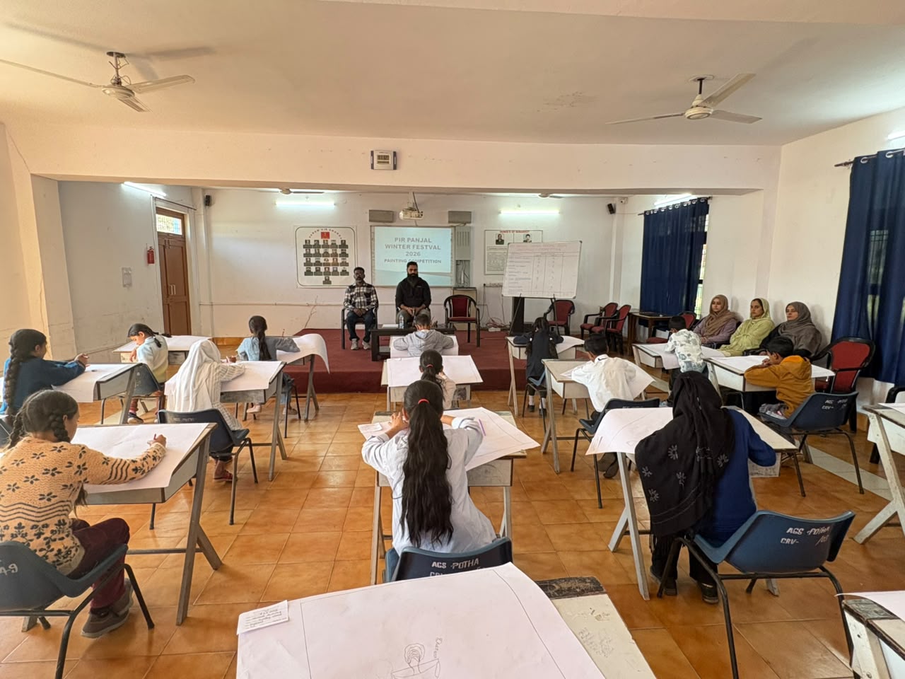 Army organizes painting competition under Pir Panjal Winter Festival 2026 – 27 at AGS Potha