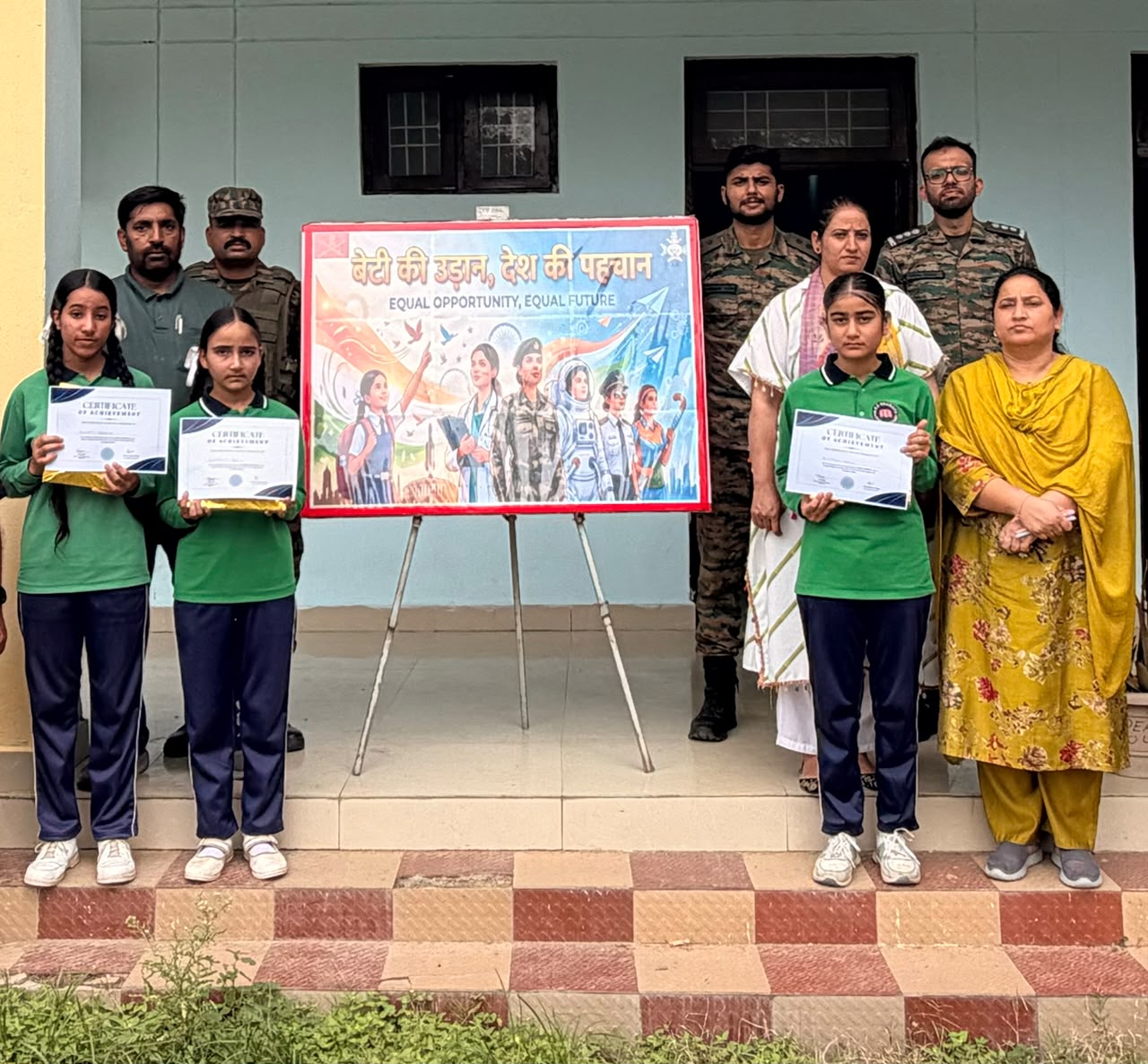 Army promotes girl child empowerment through “Beti Ki Udaan, Desh Ki Pehchaan” at Gagrote