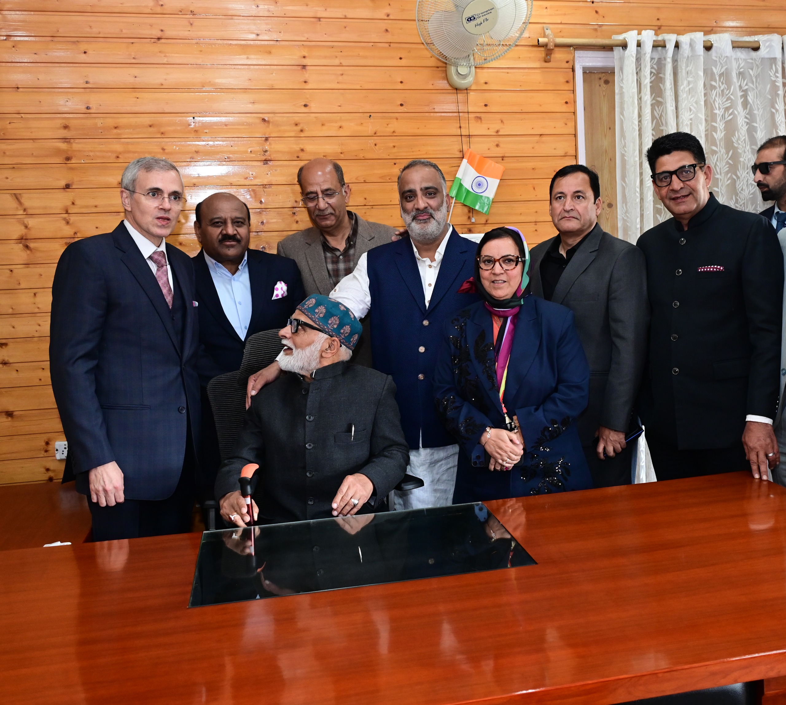 CM Omar Abdullah visits newly inducted Cabinet colleagues at Civil Secretariat