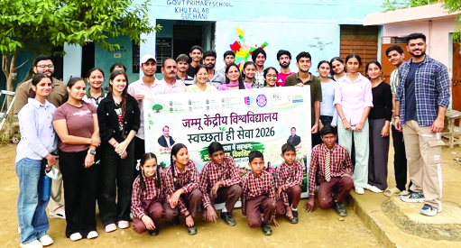 CUJ students undertake school transformation and cleanliness drive at NPS Khu-Talab CUJ students undertake school transformation and cleanliness drive at NPS Khu-Talab