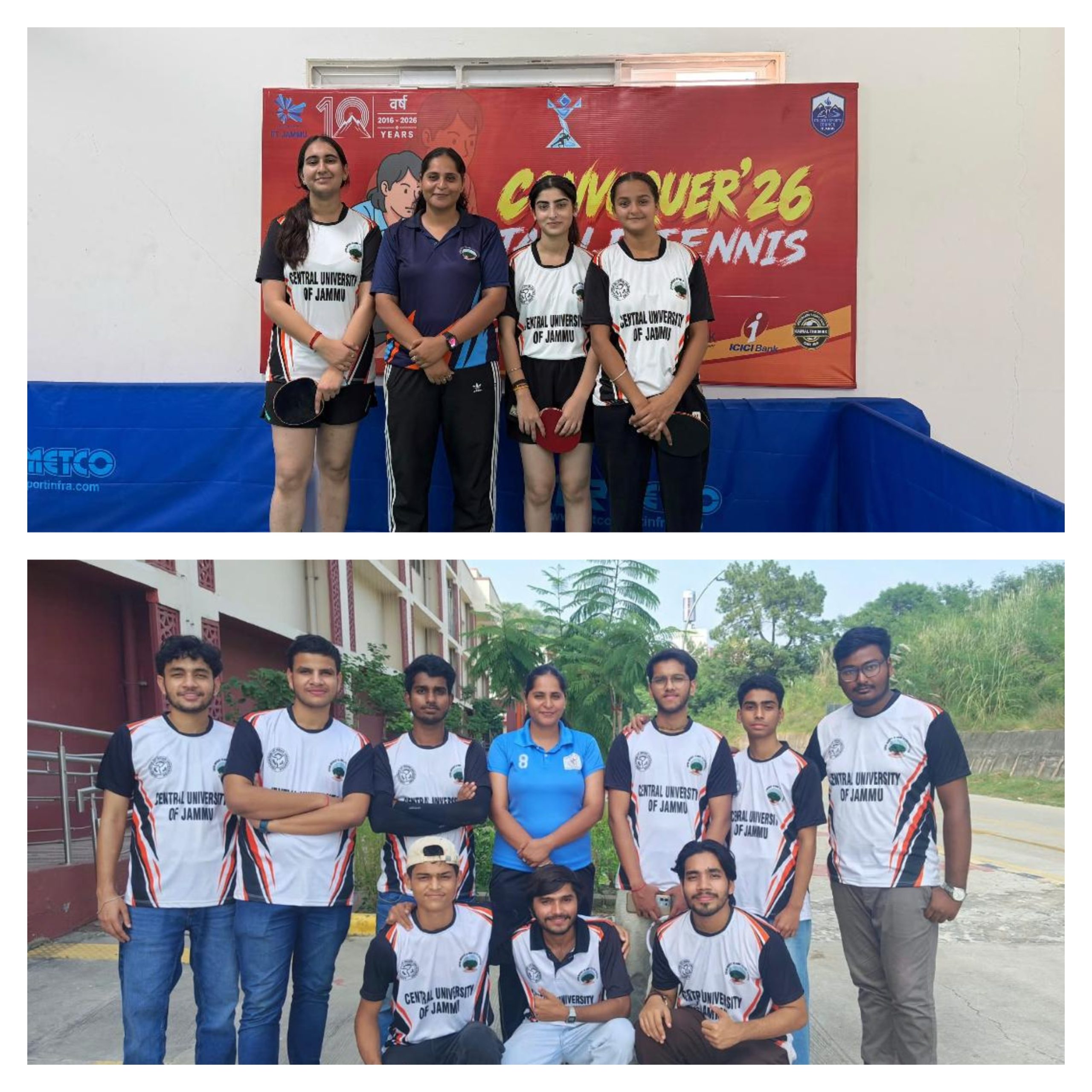 CUJ shines at IIT Jammu’s CONVOQUER’26 Sports Festival, wins gold in E-Sports and Women’s Table Tennis