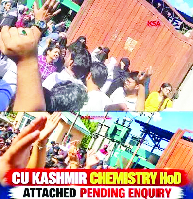 Kashmir Varsity Relieves Chemistry HoD after Student Protests over Harassment Allegations