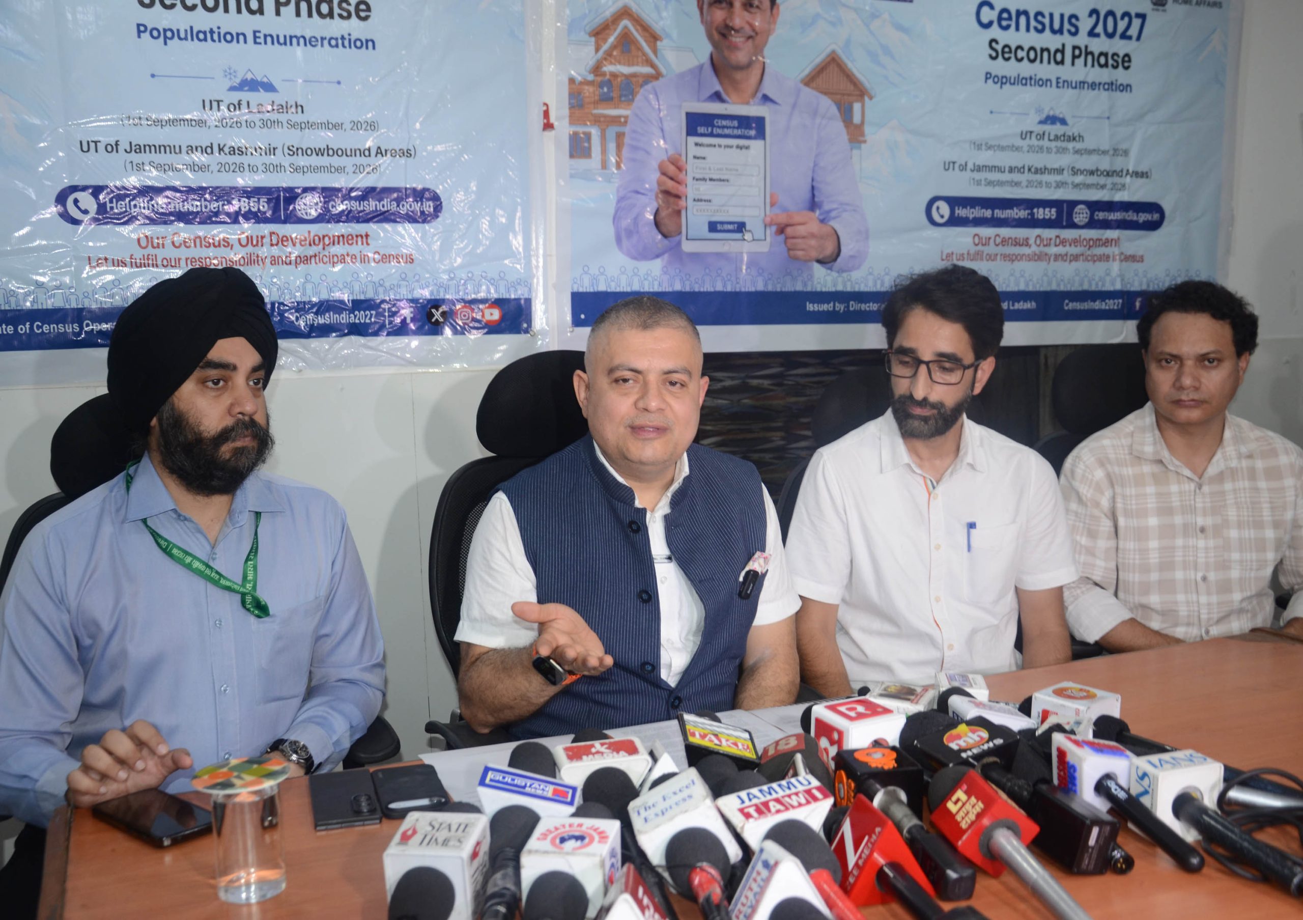 CPCO Amit Sharma lauds Successful Completion of Population Enumeration in snow-bound areas in UTs of J&K and Ladakh