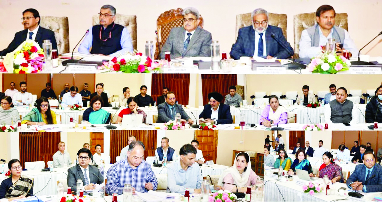 Chief Secretary, Additional Secretary MHA review implementation of CSS, progress on ongoing developmental projects across J&K