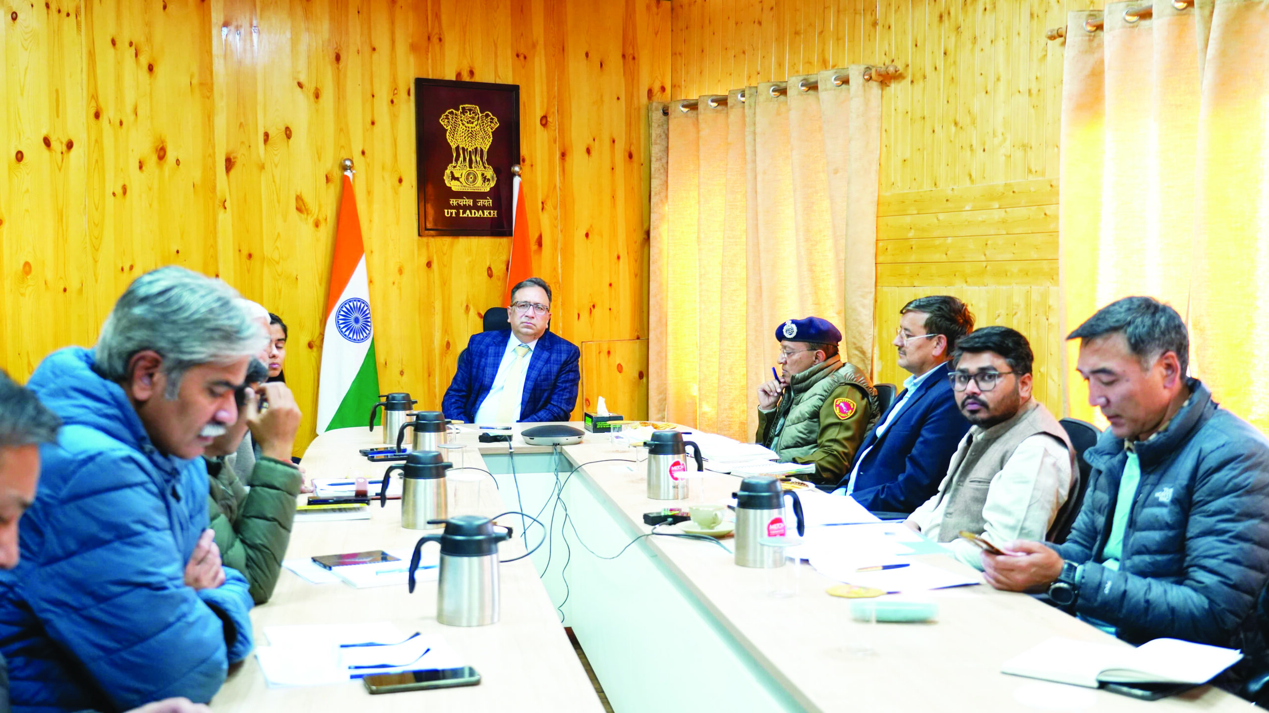 Chief Secretary reviews preparations for Panchayat Elections 2026 in Ladakh