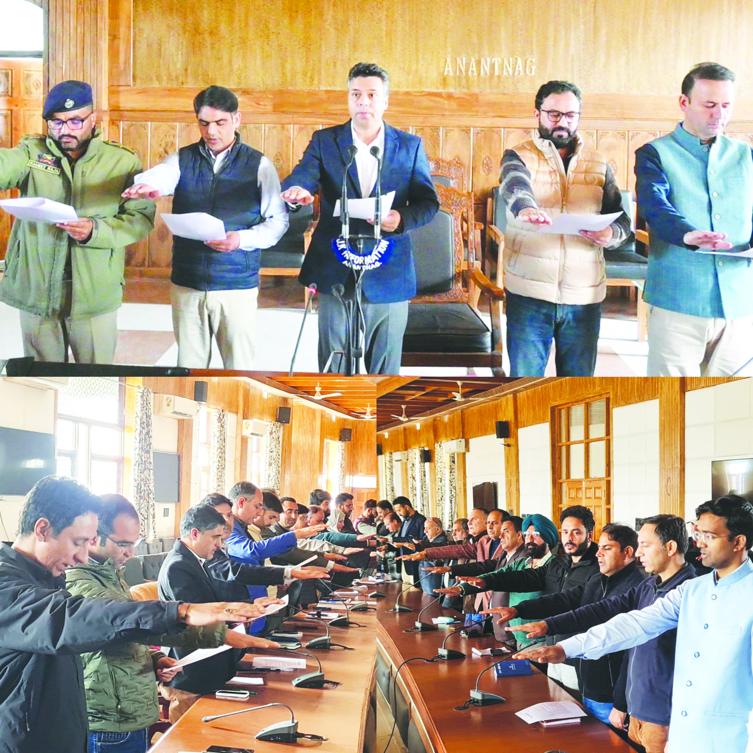 DC Anantnag administers integrity pledge to employees at Dak Bungalow