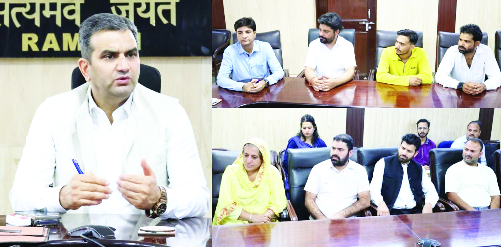 DEO Ramban chairs meeting of political parties to ensure successful voter enrolment drive