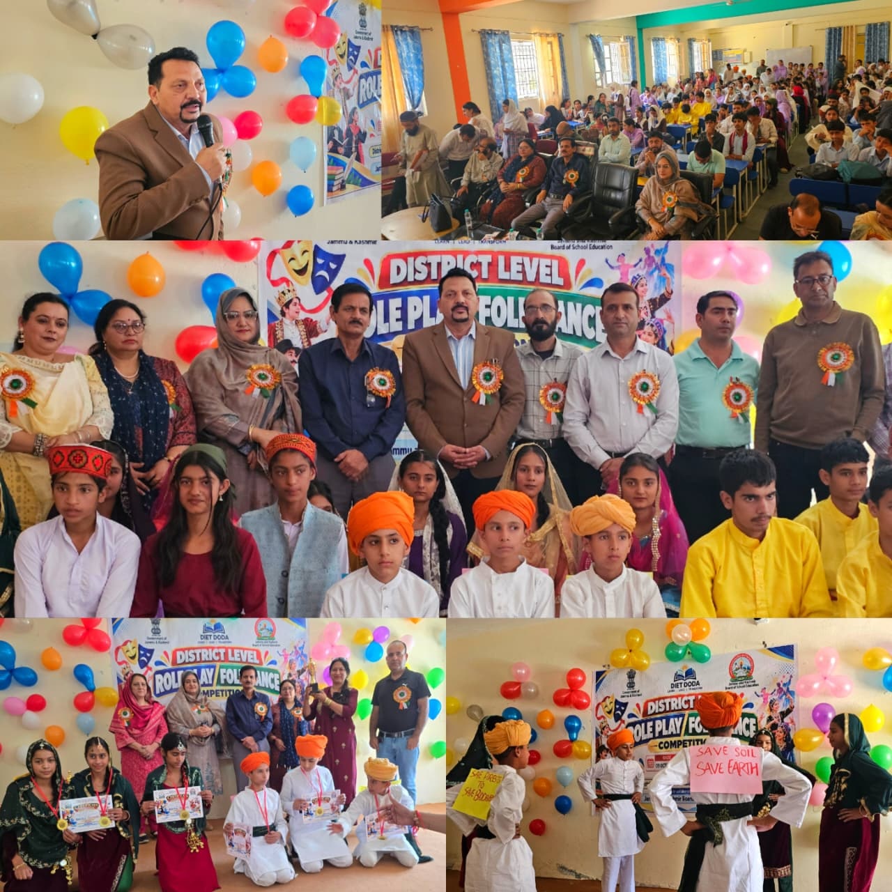 District-Level Role Play and Folk Dance Competition organised by DIET Doda