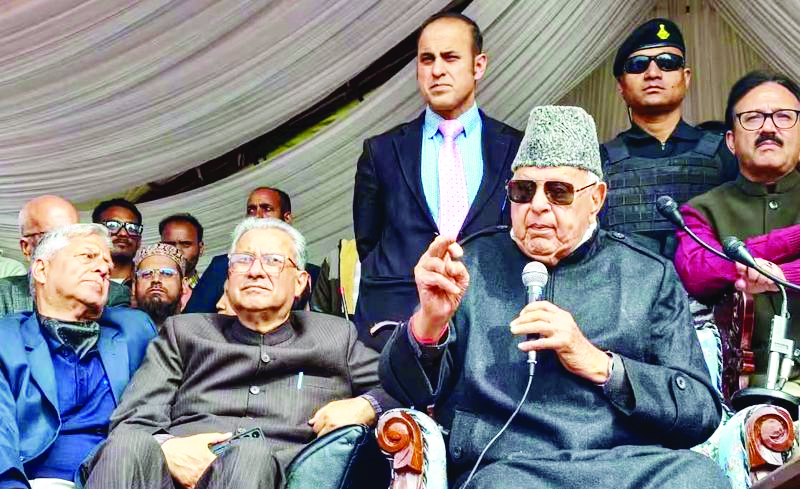 ‘Have Courage To Fight, Or Perish’, Dr Farooq Tells Workers At Baramulla Convention