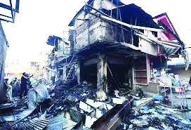 Massive fire ravages market near Jammu Railway Station, Around 40 shops gutted