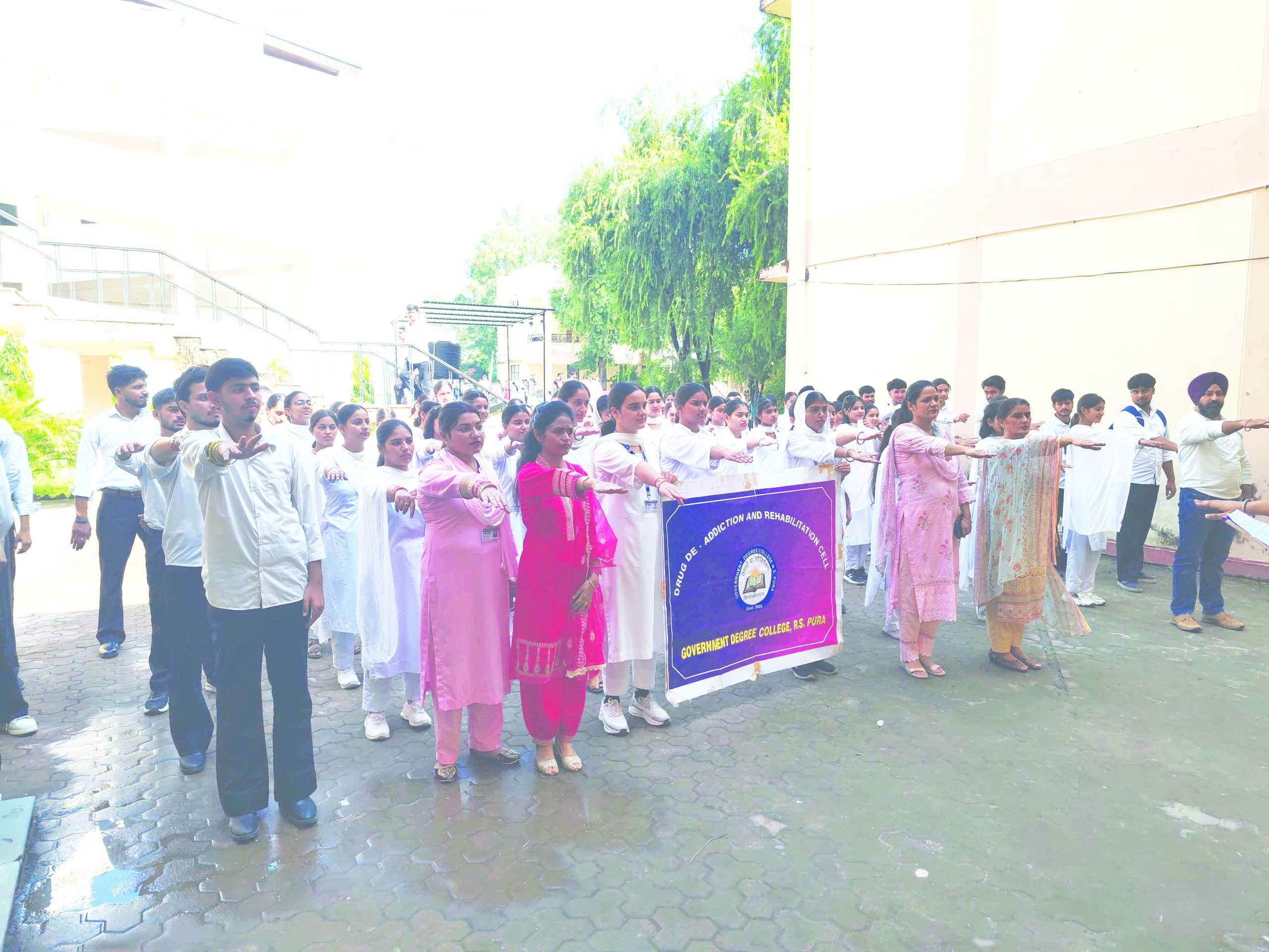GDC R S  Pura organises pledge ceremony to mark six years of Nasha Mukt Bharat Abhiyaan