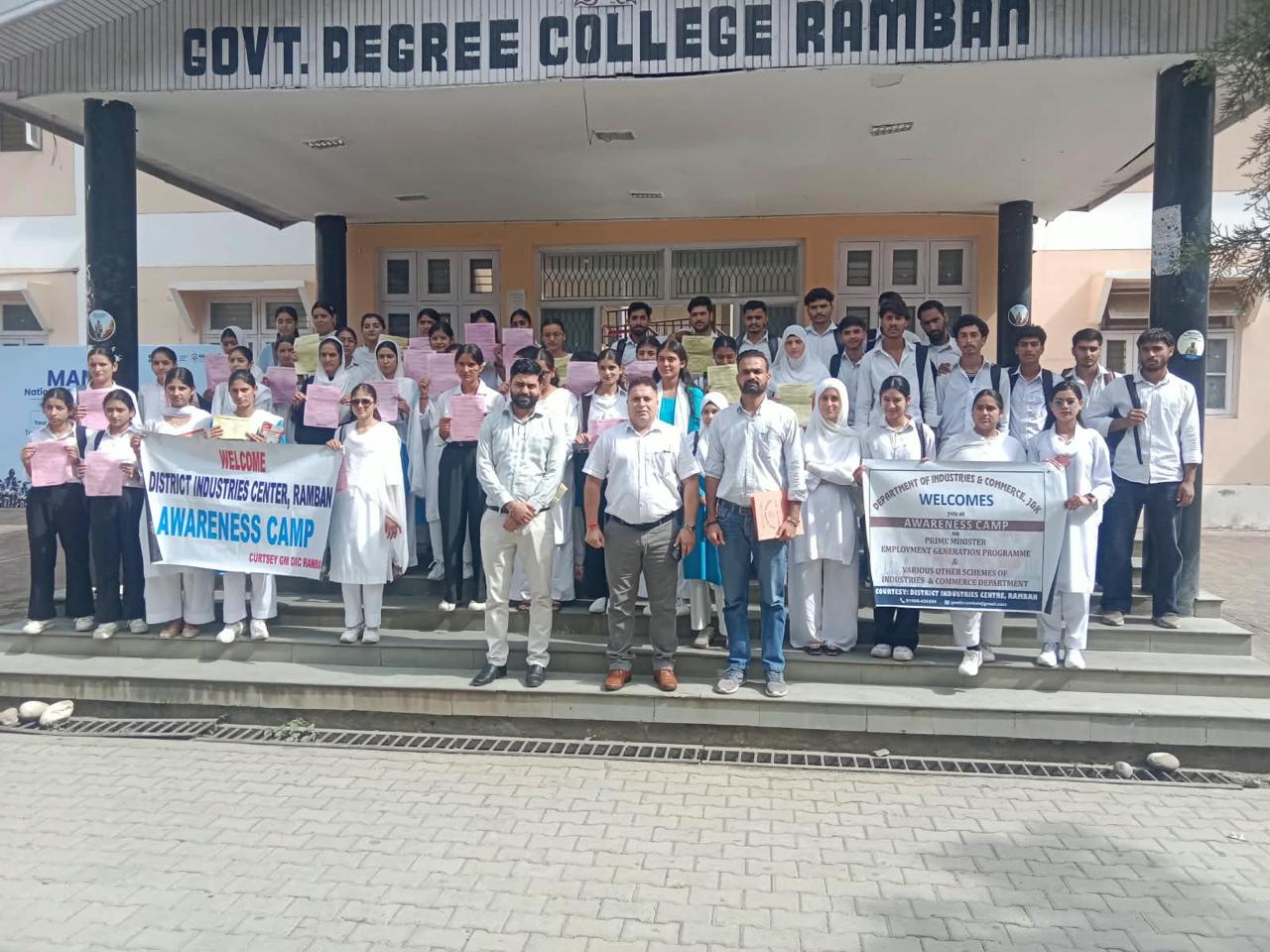 GDC Ramban organises awareness camp on Self-Employment schemes under Youth Empowerment Programme