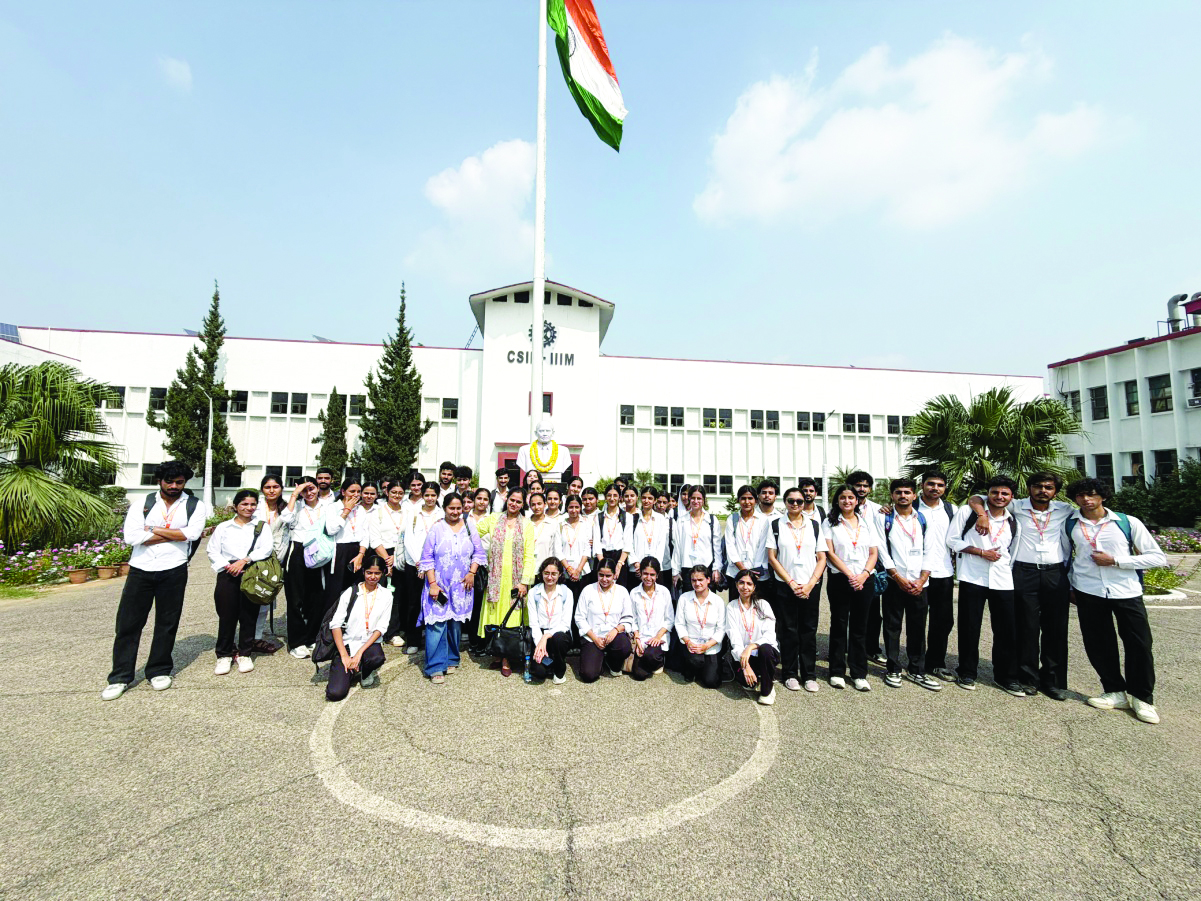 GGM Science College Biotechnology students visit CSIR-IIIM Jammu on CSIR Foundation Day