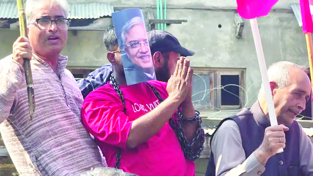 INDIA Bloc protests across Kashmir, Demands CEC Gyanesh Kumar’s resignation