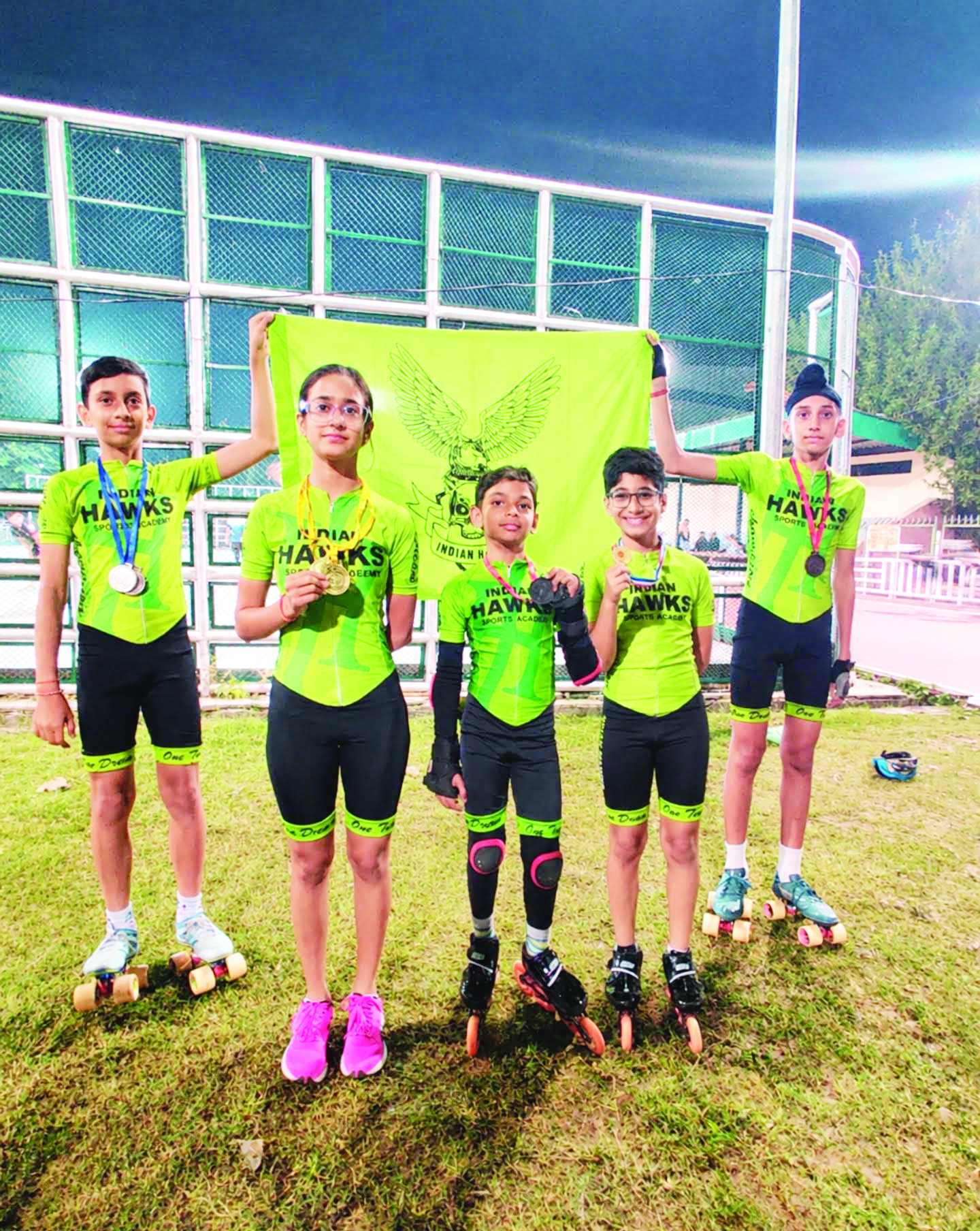 Indian Hawks skaters soar to glory at CBSE North Zone Championship 2026
