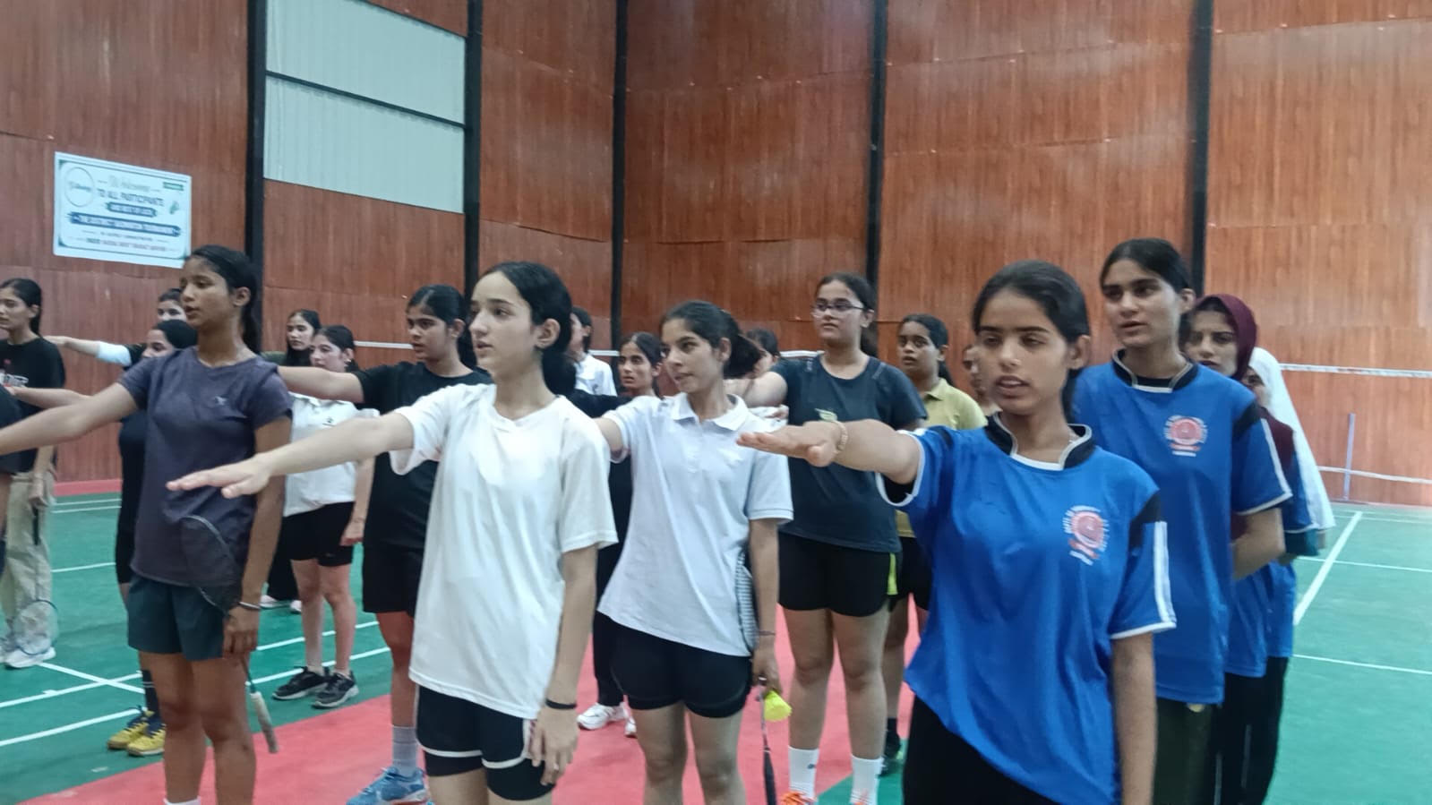 Inter-District Division Level Badminton Tournament for U-19 girls commences