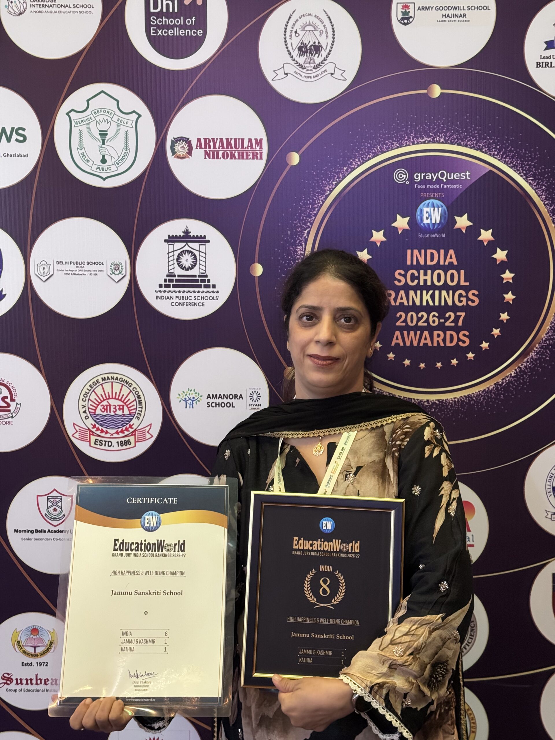 JSS Kathua secures No. 1 Position in EducationWorld Grand Jury Awards 2026–27