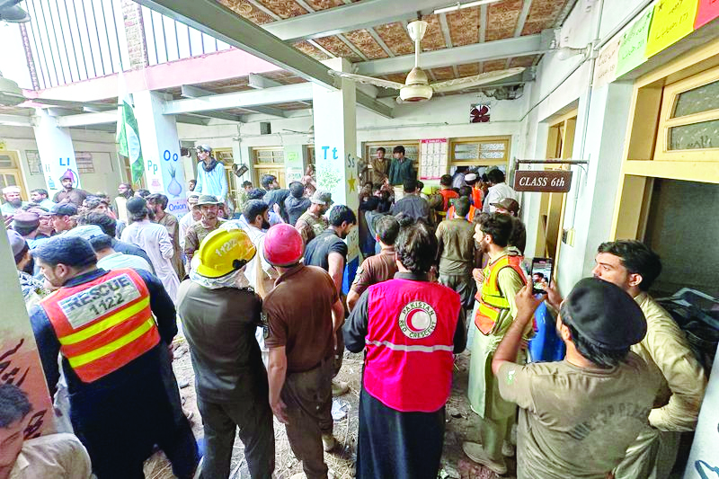 29 killed, Over 40 injured as school roof collapses in Pakistan