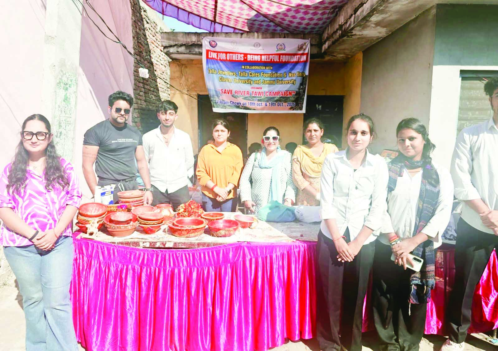 LFO-BHF organises ‘Save River Tawi Campaign’; 675 Kg of waste collected LFO-BHF organises ‘Save River Tawi Campaign’; 675 Kg of waste collected