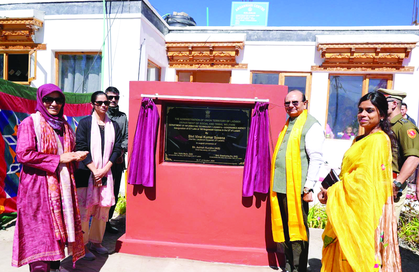 LG Saxena inaugurates 100 Saksham ICT Labs at 100 Anganwadi Centres across Ladakh
